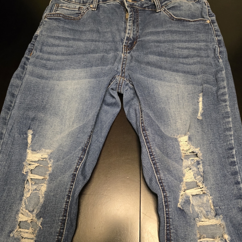 Resfeber‎ Los Angeles Collection Distressed Skinny Boyfriend Jeans Denim Size 14